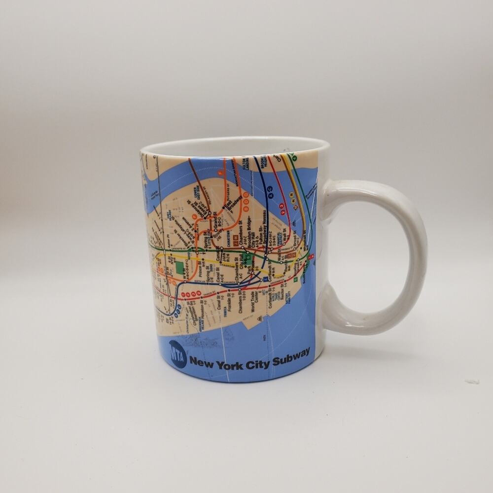 NYC Subway Map Coffee Mug Relive All Of Your Memories Of The Subway! MTA Licence
